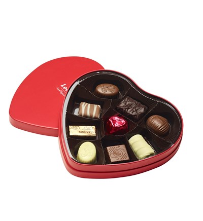 COEUR CADEAU ASSORTIMENT CHOCOLAT 9PCS