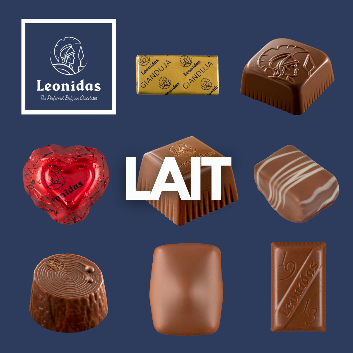 Ballotin Leonidas Chocolats au Lait