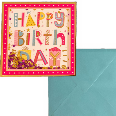 Carte anniversaire Multicouleur