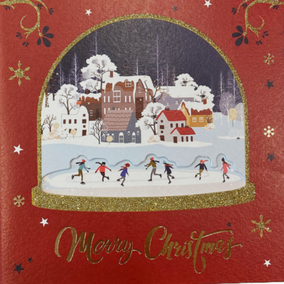 Carte de voeux - Merry Christmas Rouge