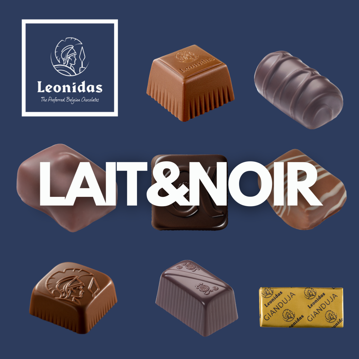 Ballotin Leonidas Lait & Noir