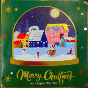 Carte de voeux - Merry Christmas Vert