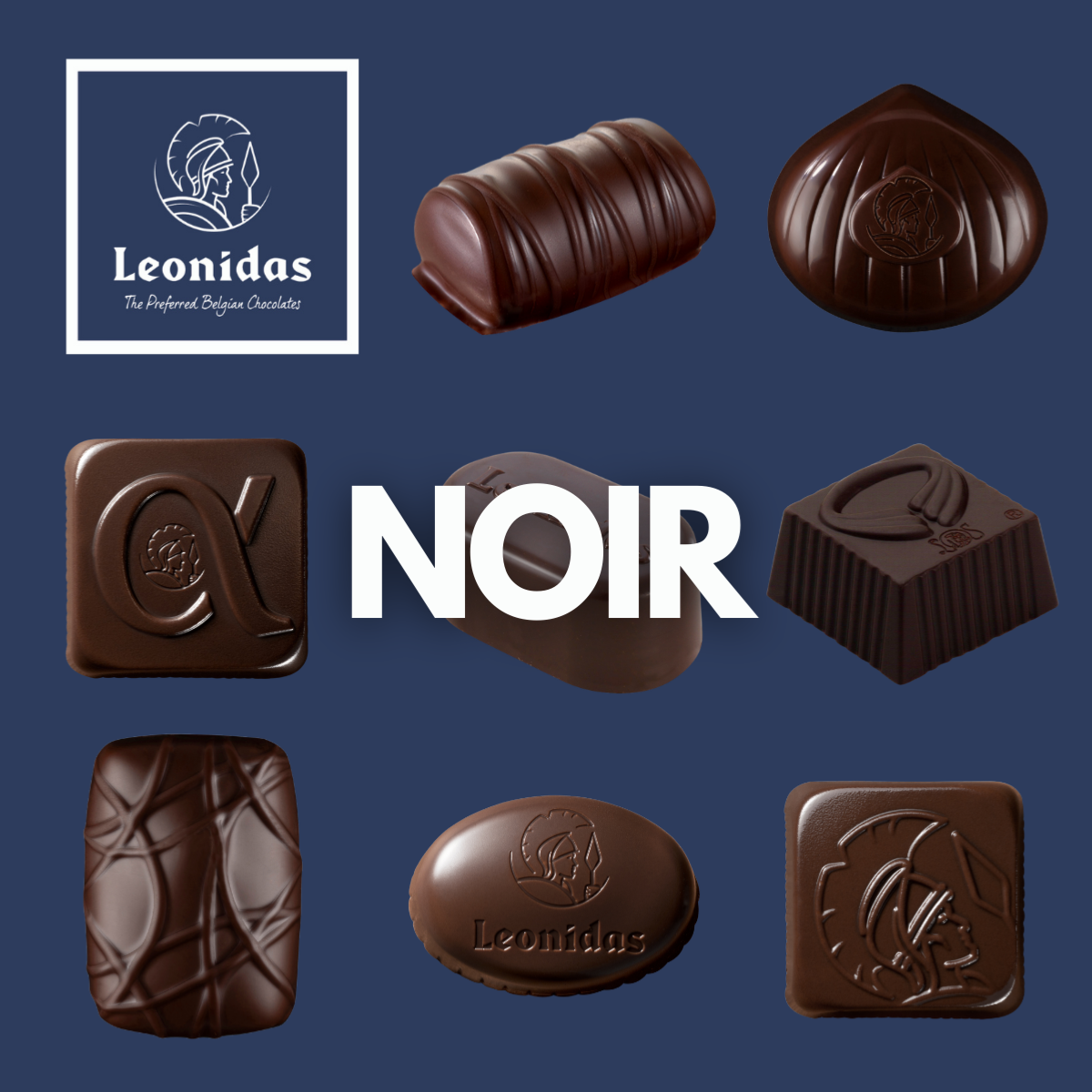 Ballotin Leonidas Chocolats Noir