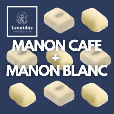 Ballotin de chocolats blancs léonidas, retrouvez le fameux manon, manon  café, des pralinés, du riz soufflé, une crème ananas - Leonidas Express