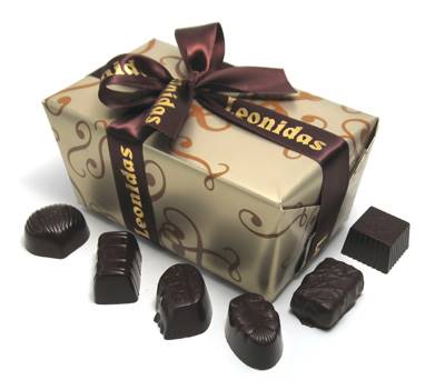 Assortiment Chocolats Noir Leonidas 1000 gr. net